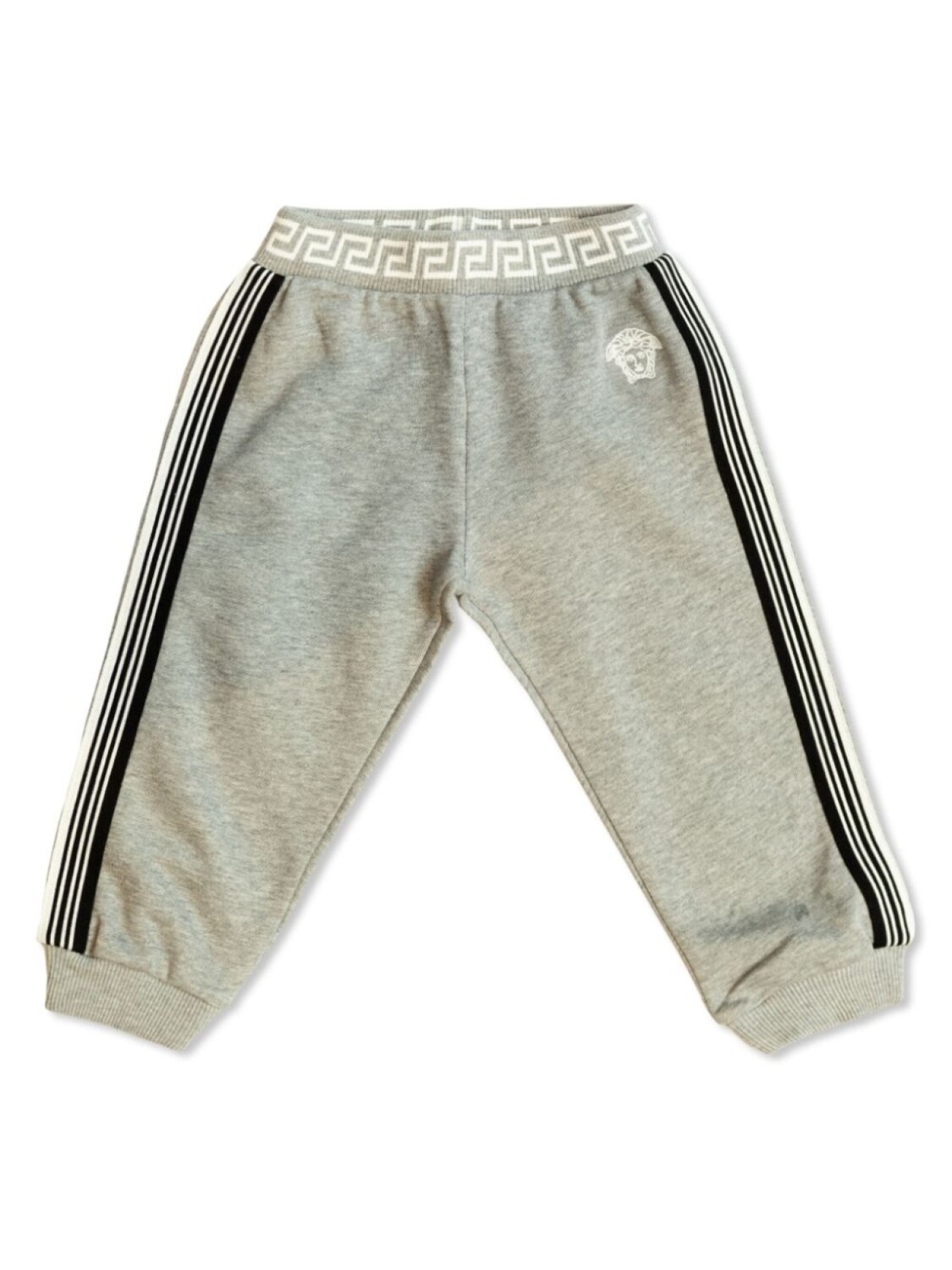 

Versace Kids спортивные брюки с логотипом, серый