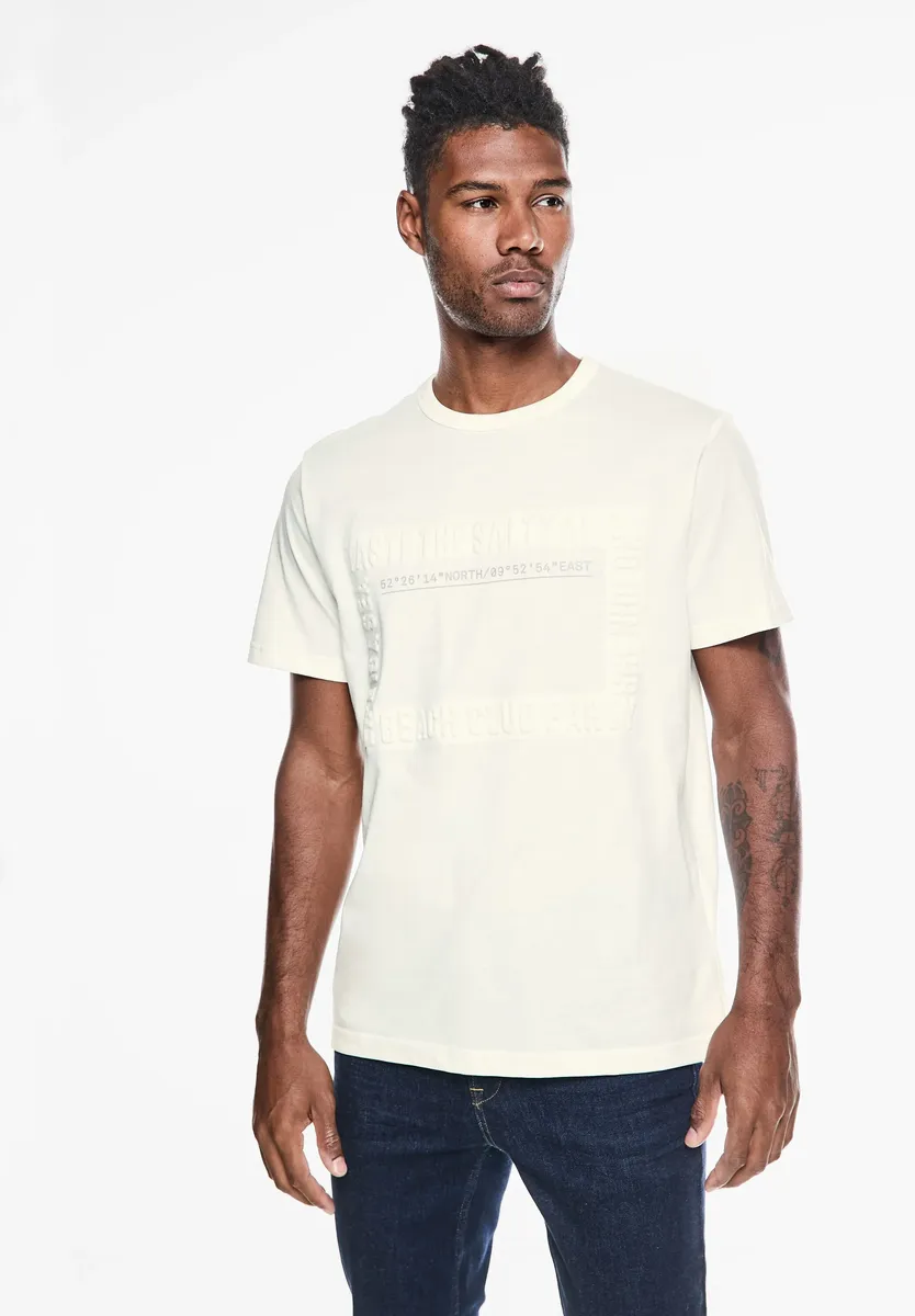 

Футболка STREET ONE MEN из чистого хлопка, белый