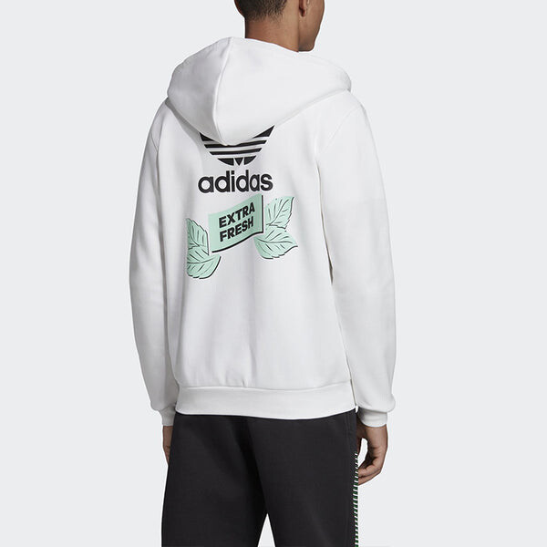 Куртка adidas originals Bodega Fzhood Logo Printing Sports Hooded Jacket White, белый — фото 4