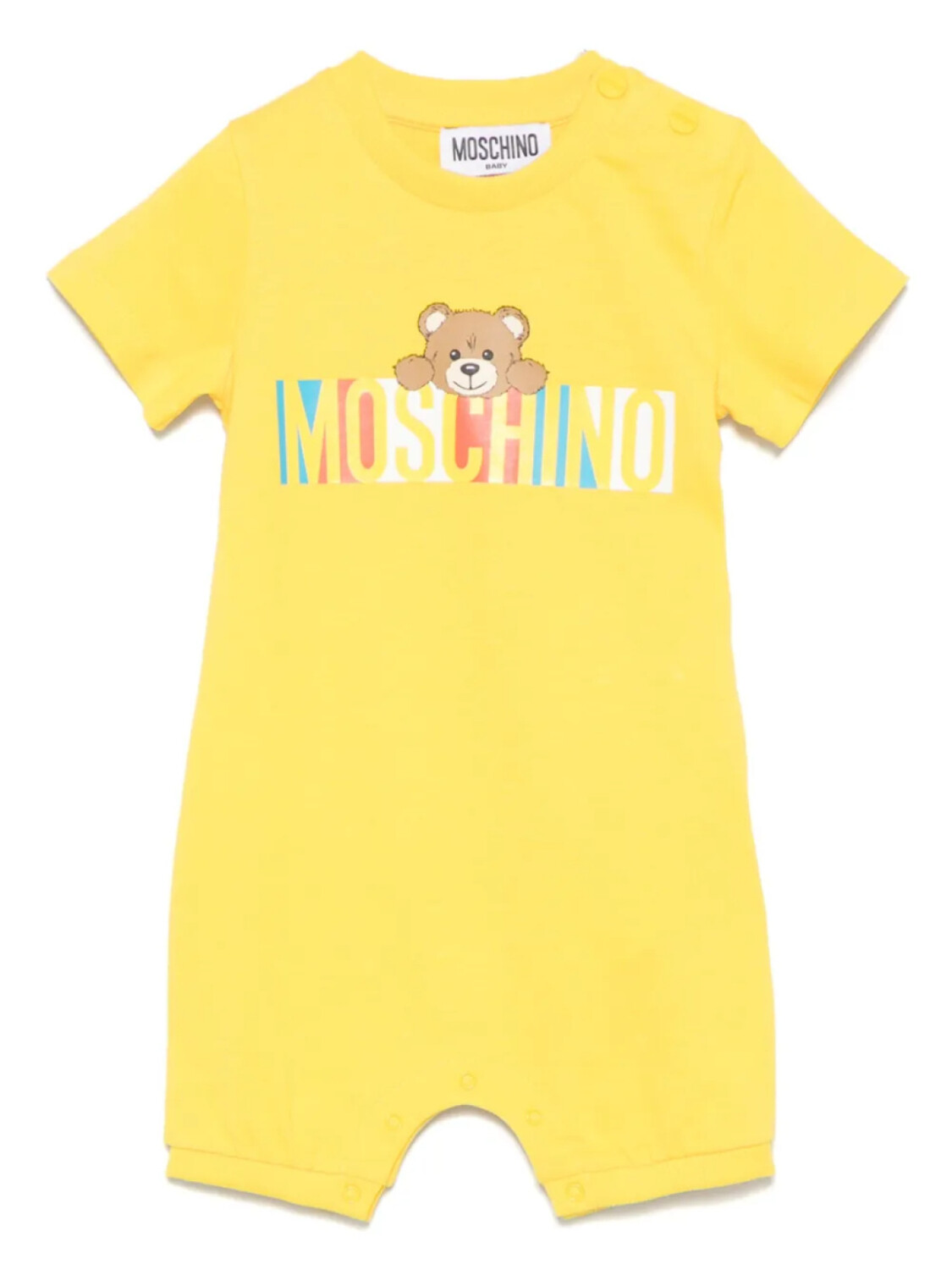 

Детский комбинезон с логотипом Moschino Kids, желтый