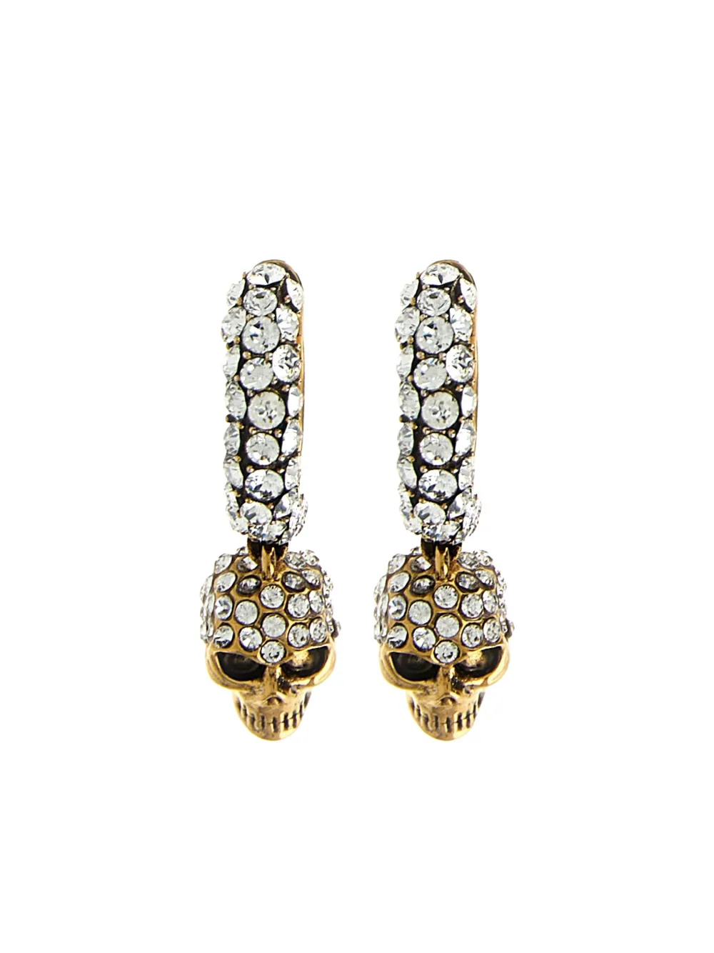 

Серьги-кольца с подвеской в виде черепа Alexander McQueen, золотой
