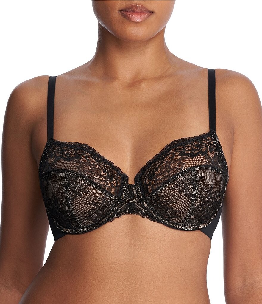 

Natori Feathers Refresh Бюстгальтер полного кроя и шитья, черный