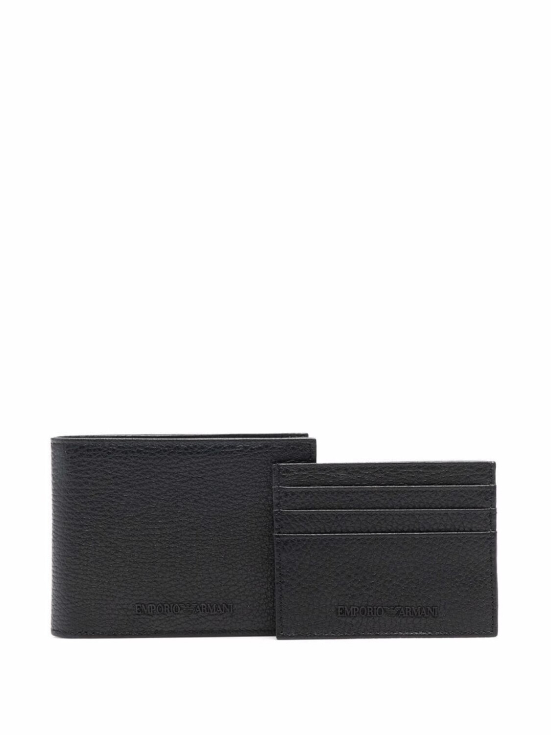 

Emporio Armani кошелек с тисненым логотипом, черный