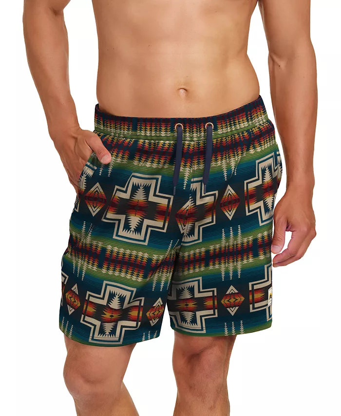 

Мужские плавки с принтом 7" Packable Swim Trunk Pendleton, синий