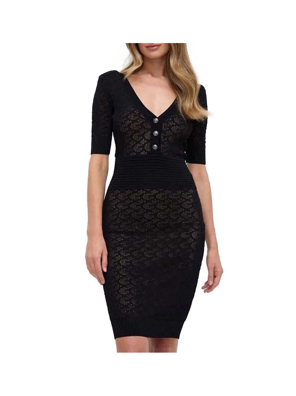 

Черное женское платье Guess