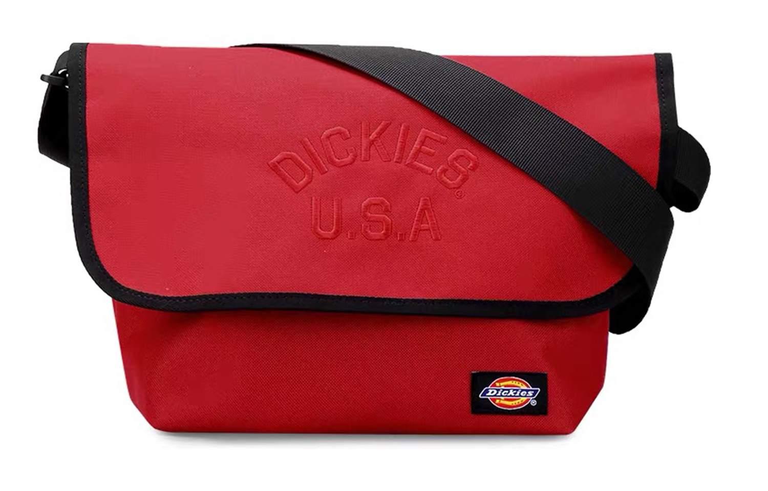 

Винтажная красная сумка-мессенджер Dickies из полиэстера через плечо унисекс