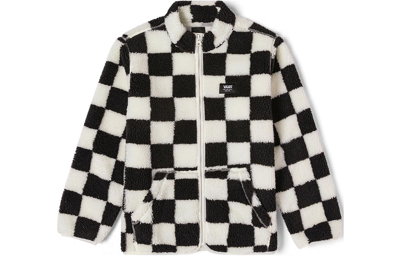 

Детская бархатная куртка Vans, цвет Black/White