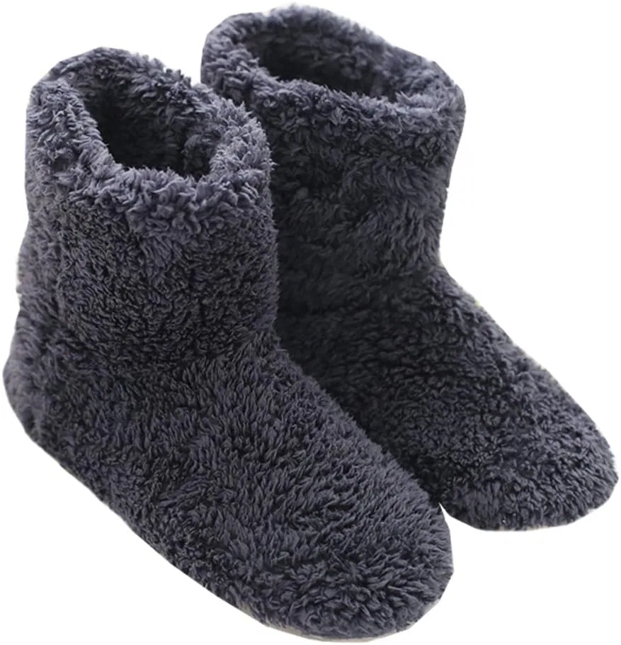 Тапочки с носком из флиса, с эффектом памяти, mianshe, синий