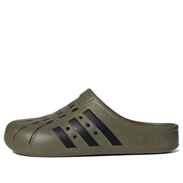 

Тапочки adilette clog 'focus olive' Adidas, зеленый