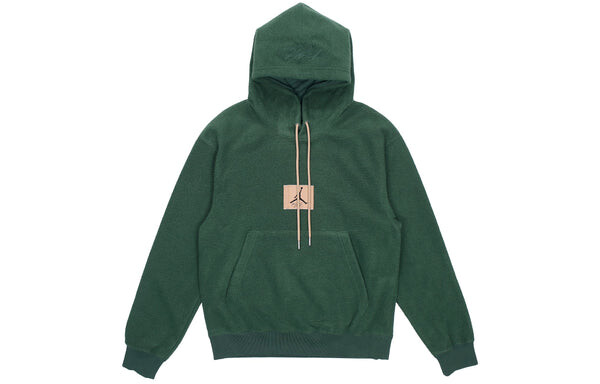 Толстовка Men's Air Jordan Hooded Casual Printing Sports Plush Pullover Green, зеленый — фото 2