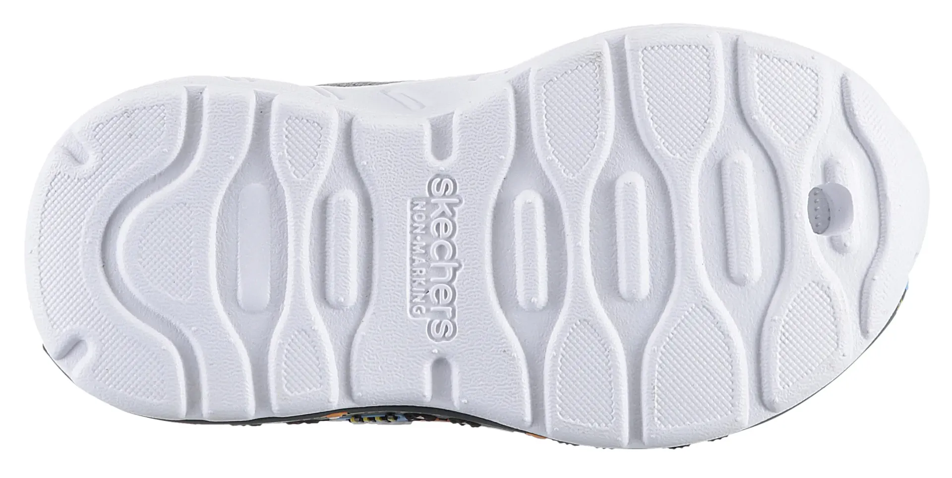 Детские кроссовки Skechers "PLAY SCENE", обувь для детского сада, повседневная обувь, обувь на липучке с печатной подошвой Skechers Kids, серый — фото 3