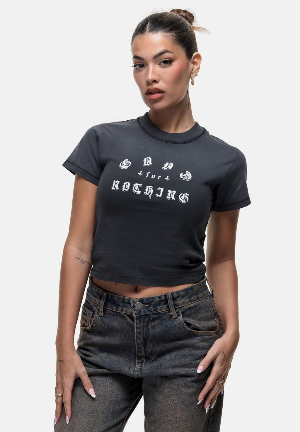 

Футболка с принтом FADED CALI TEE Good For Nothing, черный