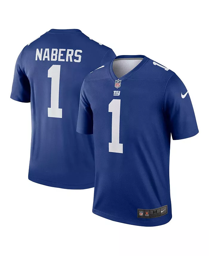 

Мужская футболка Malik Nabers Royal New York Giants Team Legend Player Performance Nike