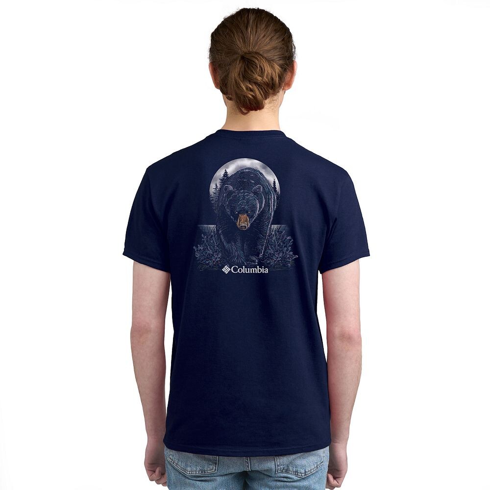 

Мужская футболка Columbia с коротким рукавом и рисунком, цвет Blue Bear