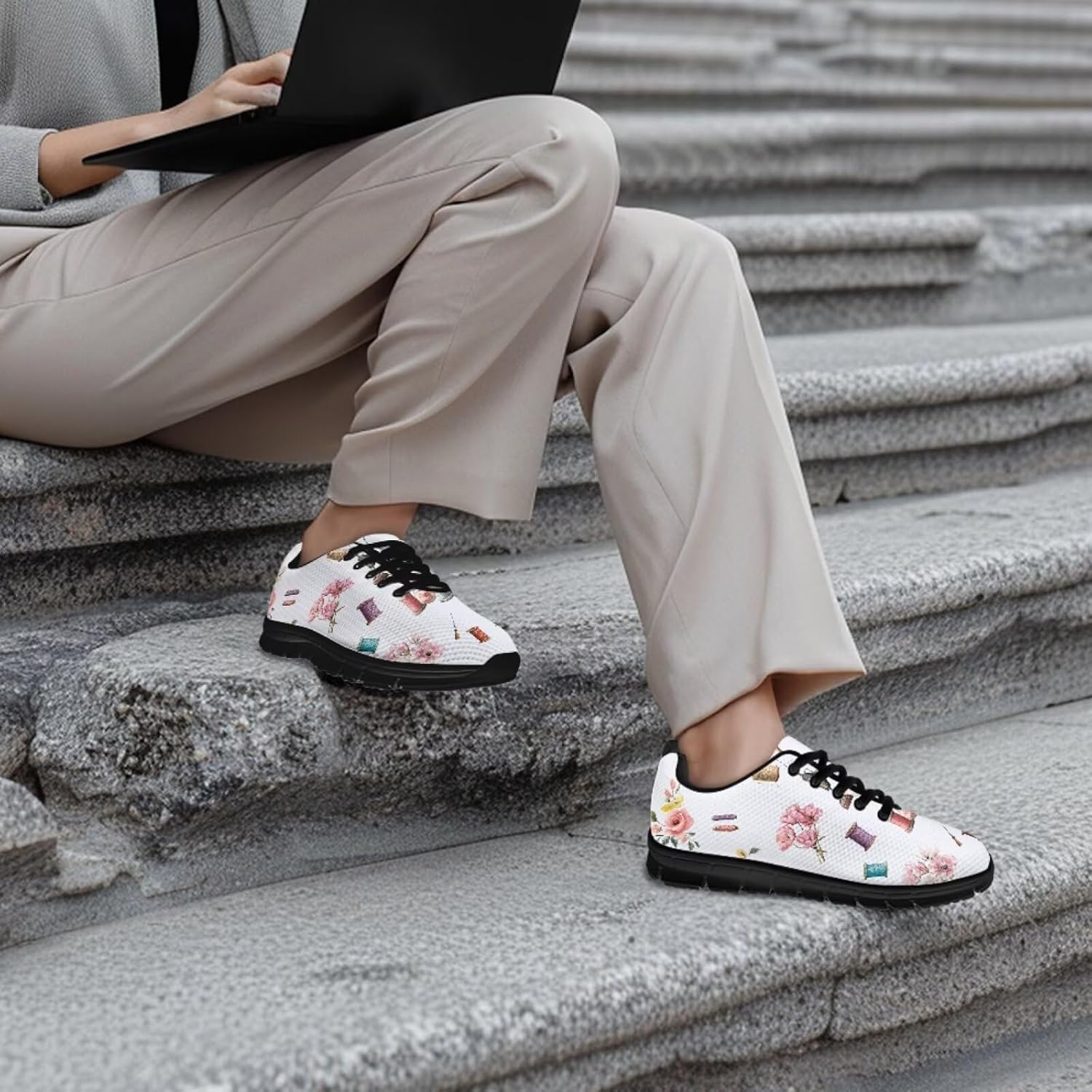 

Мужские кроссовки Funnydude Funny Print, легкие и дышащие, осенние удобные кроссовки, Cartoon Sewing Machine