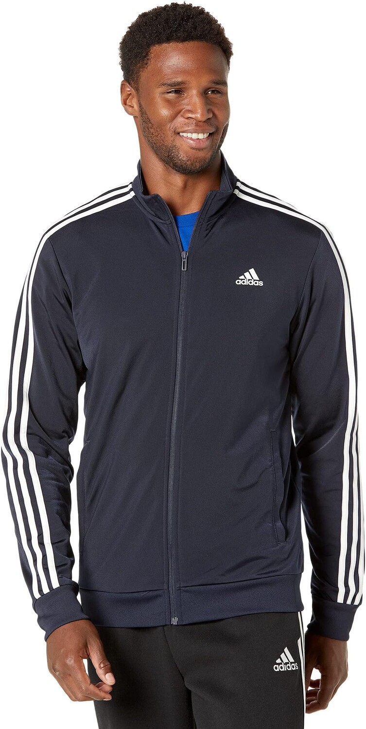 

Куртка Essentials 3-Stripes Tricot Track Jacket adidas, цвет Legend Ink/White