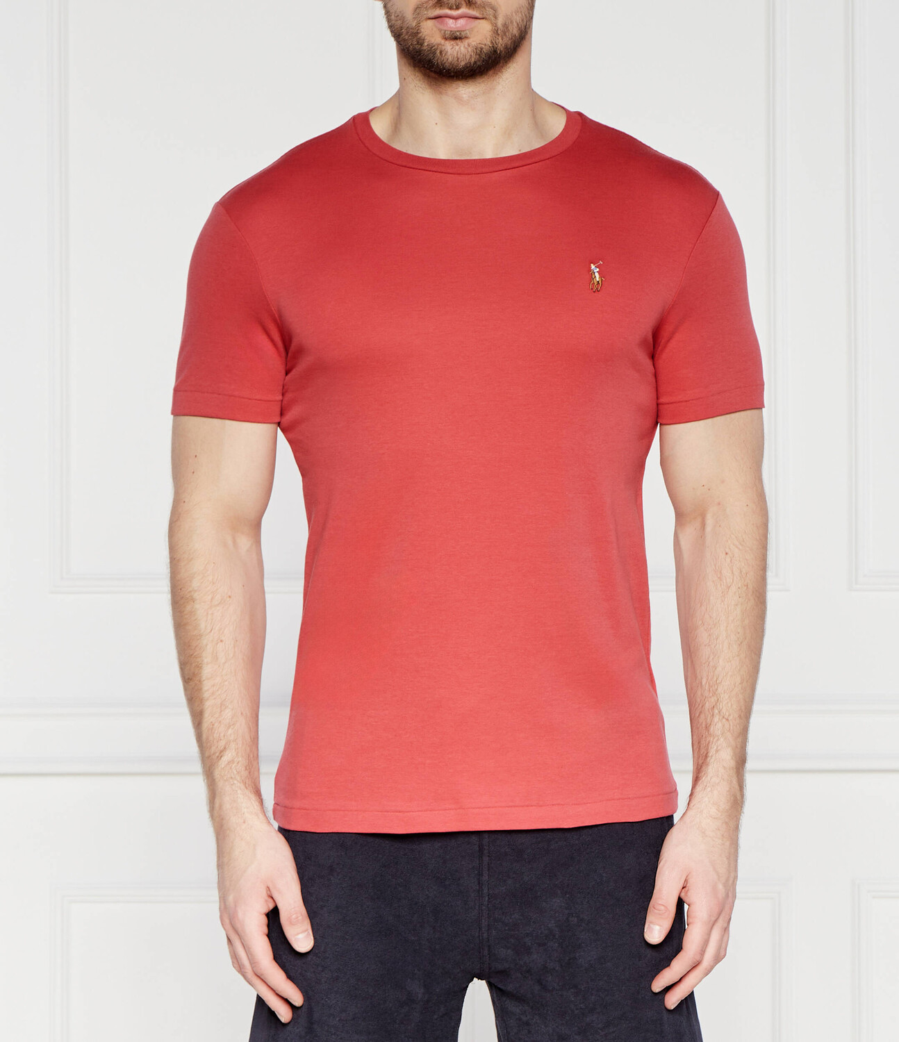 

Футболка POLO RALPH LAUREN Slim Fit, коралловый