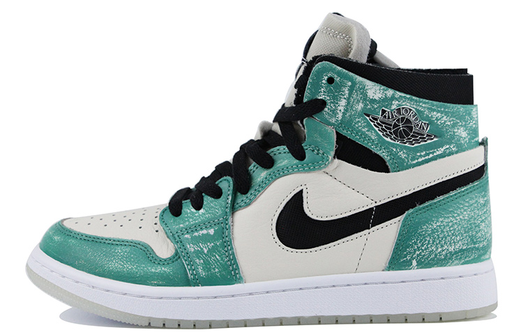 

Кроссовки Air JORDAN 1 Vintage Basketball Shoes Women's High-Top Green White