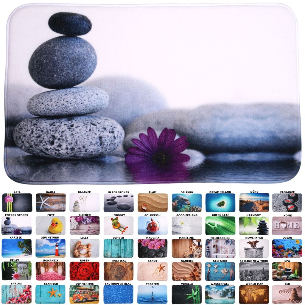 

Коврик для ванной SANILO Energy Stones 50 x 80 см, серый