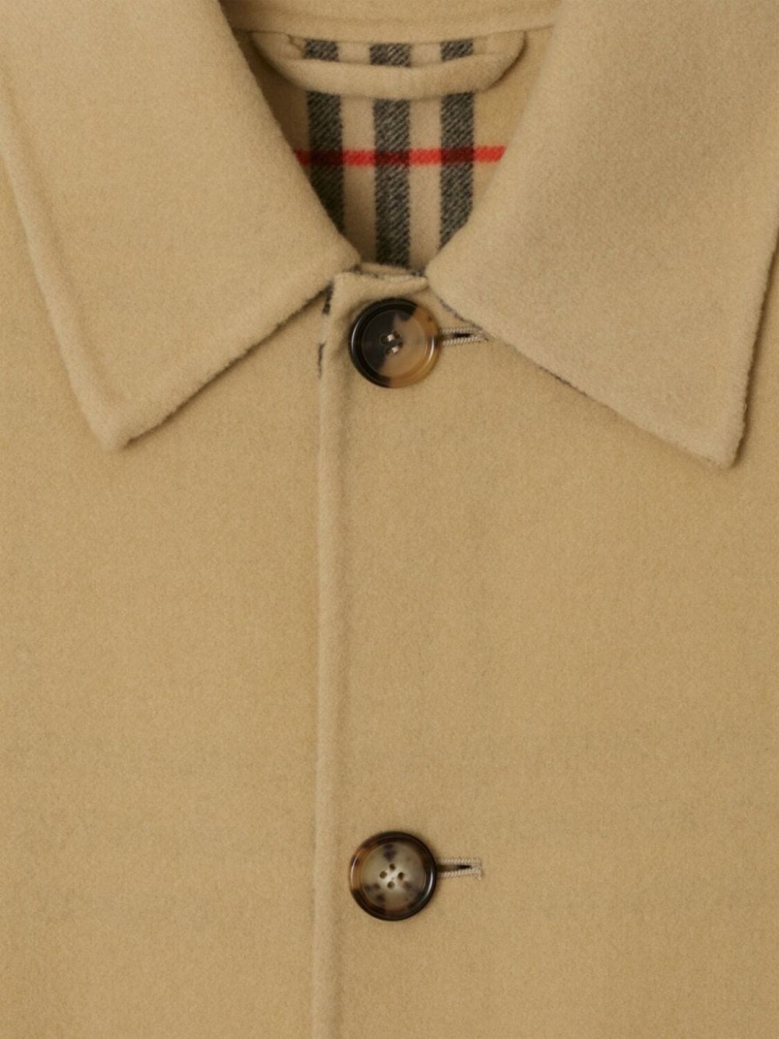 Пальто Burberry автомобильное, нейтральный цвет — фото 2