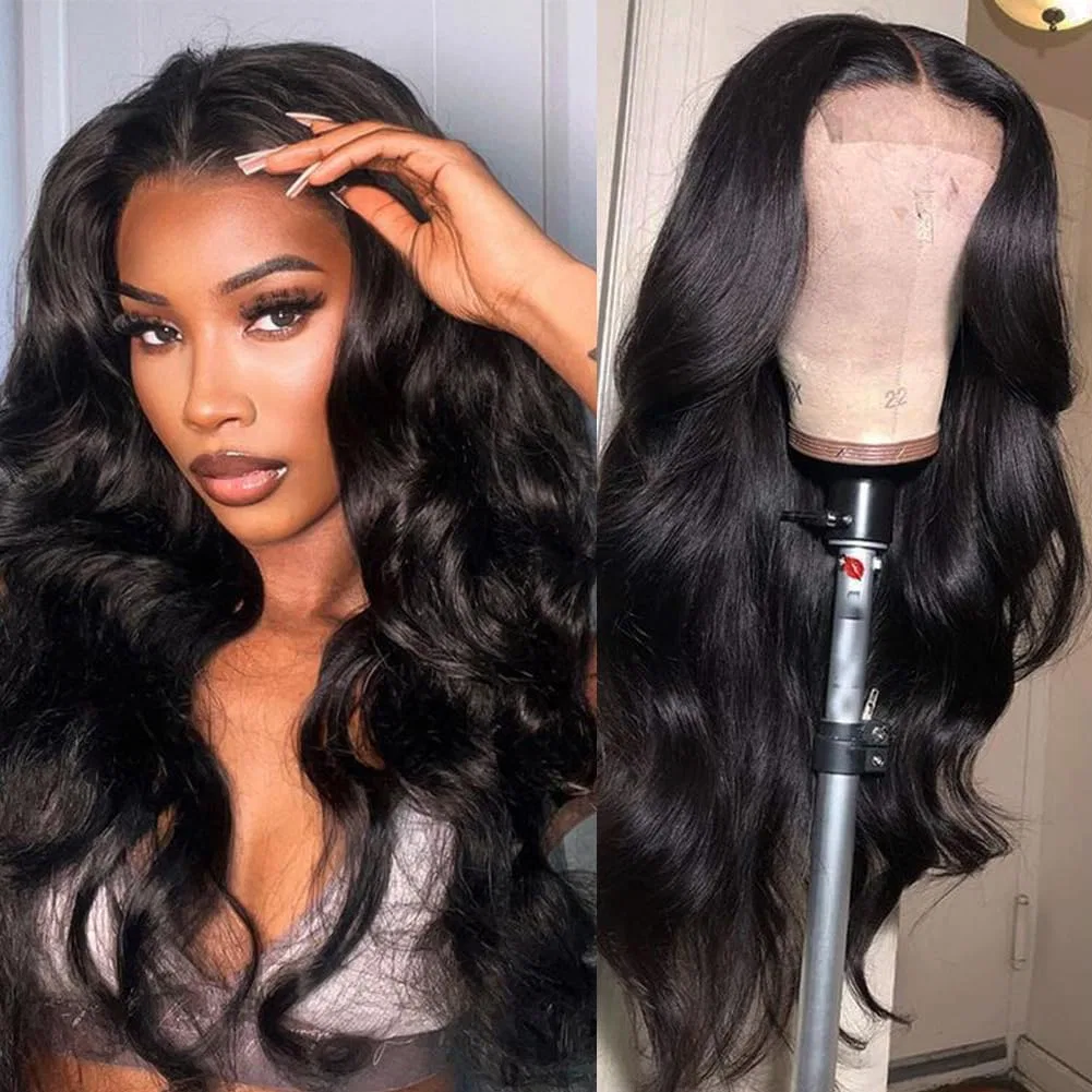 Парик из натуральных волос Body Wave Lace Front Wig, 40 см Début, Natural Black