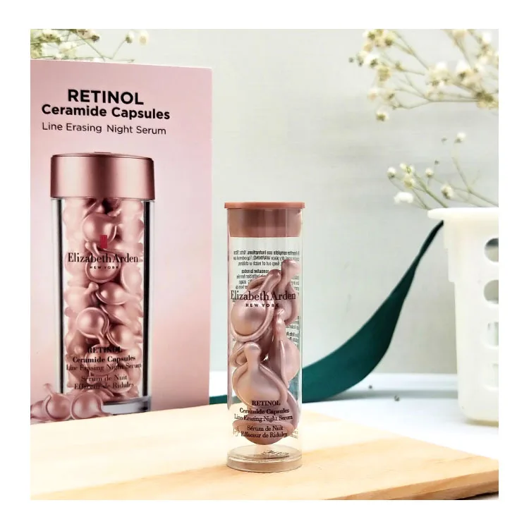 Elizabeth Arden YILISHABAIYADUN 2 Порошковый гель, ночная мультиэффектная капсульная сыворотка для восстановления кожи, Yoton II Pink Glue, 90 Count * 2 — фото 4