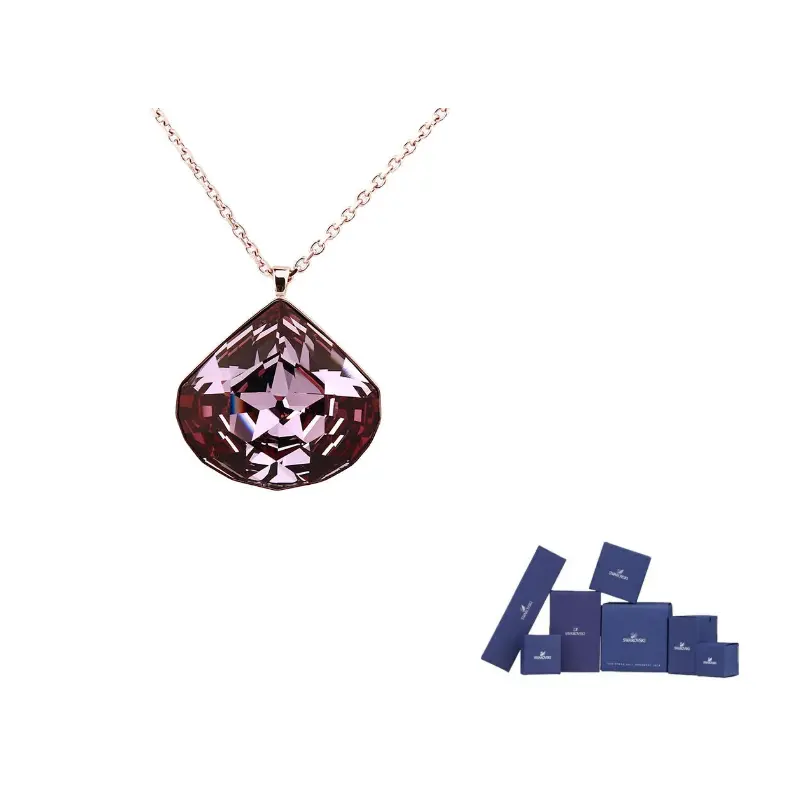 

Swarovski Кристаллический сплав золотое покрытие серебряное покрытие ожерелье унисекс pink