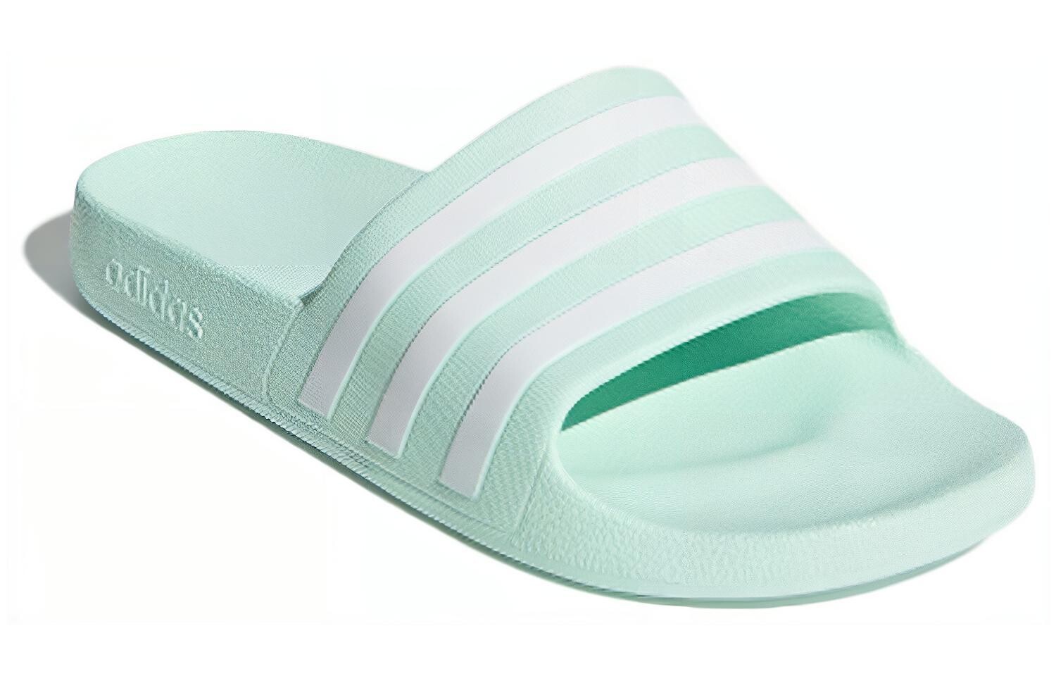 Шлепанцы Adilette Aqua унисекс пастельно-зеленого цвета Adidas — фото 3