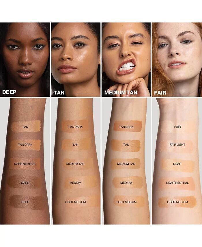 Mini Halo Healthy Glow Тонированный увлажняющий крем SPF 25, 0,41 унции Smashbox, цвет Dark Neutral (dark with a neutral undertone) — фото 4