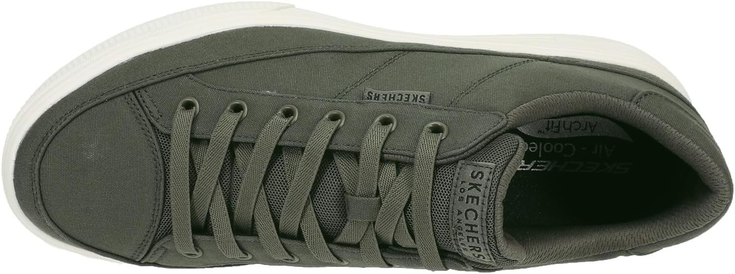 Кроссовки Skechers Mens Arch Fit Arcade - Meet Ya There, Olive — фото 3