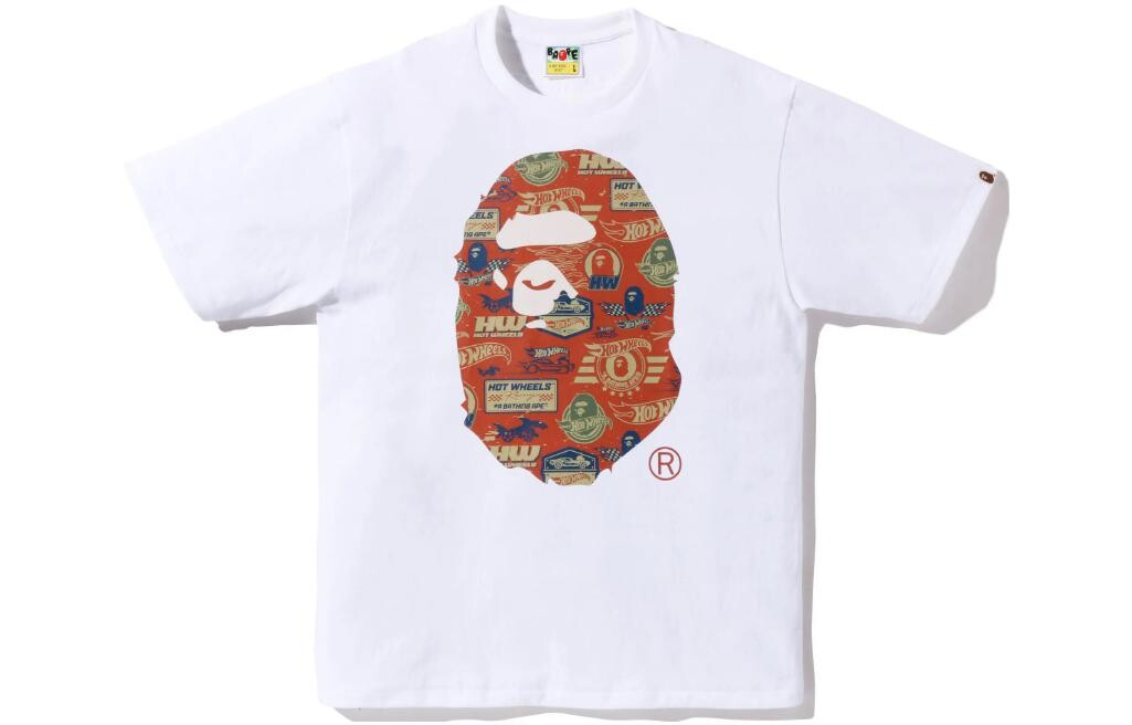 Футболка Hot Wheels X Ape Head Series унисекс A Bathing Ape, белый — фото 3