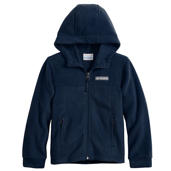 

Детская флисовая толстовка с капюшоном и застежкой-молнией, размер 4-7. Columbia, Collegiate Navy