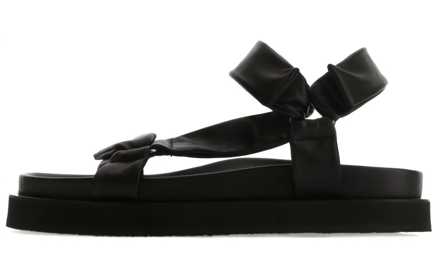 Сандалии с одним ремешком Jil Sander черные