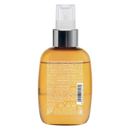 Alfaparf Milano Semi di Lino Sunshine Защитное масло для волос Двухфазный спрей-масляная сыворотка с УФ-фильтрами для защиты волос, подвергающихся воздействию солнца — фото 2