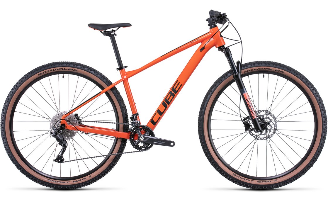 

Горный велосипед Cube Attention - 29 дюймов - Diamant - Aktion, цвет Orange|burntorange´n´black