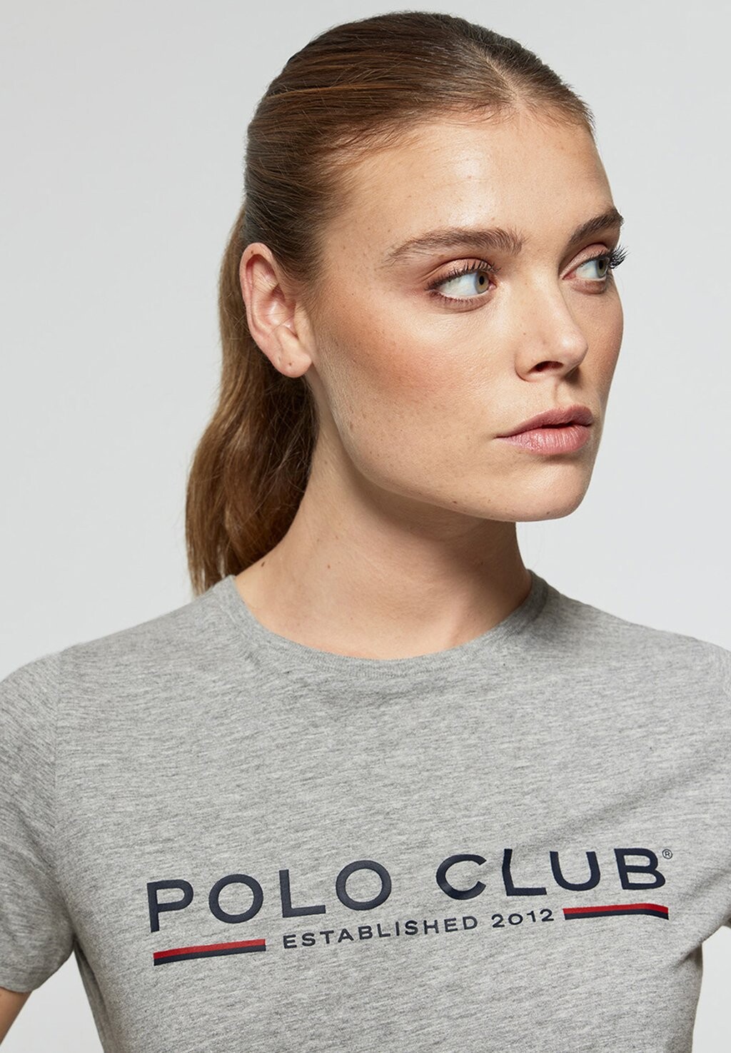 

Футболка с принтом NEW ICONIC TITLE Polo Club, серый