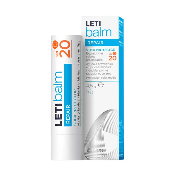 

Защитный стик для носа и губ SPF 20 Balm Repair Leti, 5 g