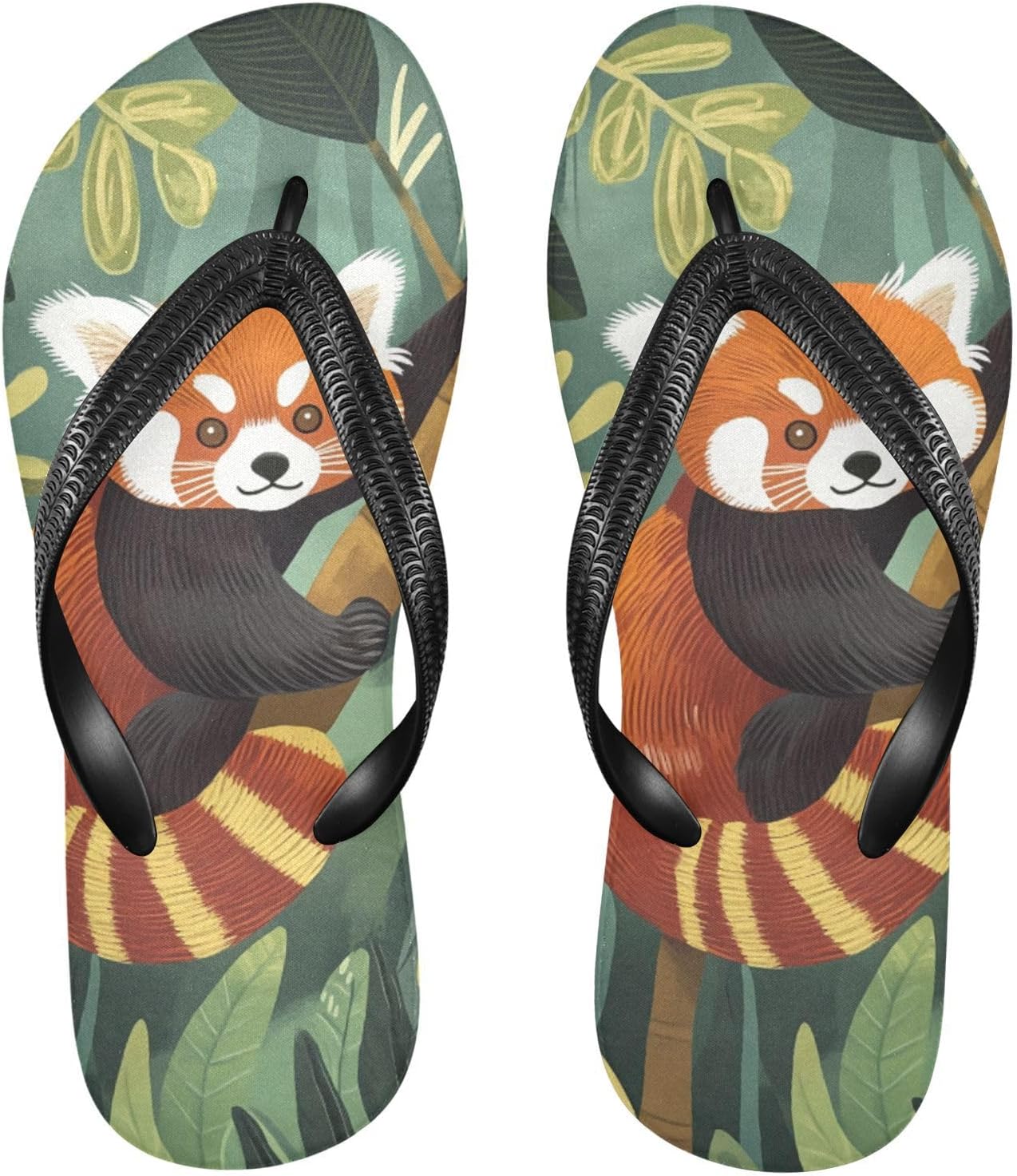 

Пляжные летние повседневные сандалии Red Panda для женщин и мужчин, шлепанцы для душа 20861702 Kfbe