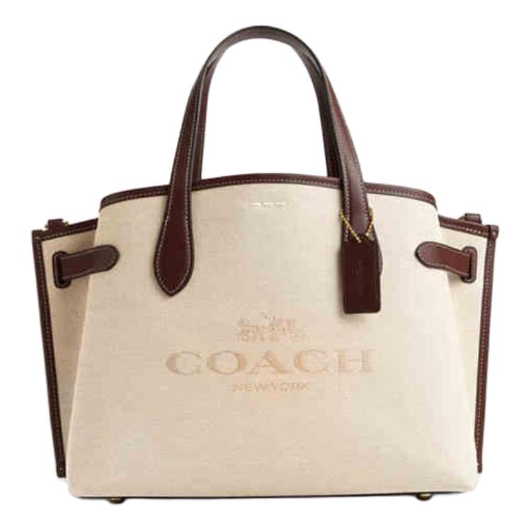 

COACH Кожаная сумка через плечо с аппликацией из коровьей кожи большая женская натуральная разноцветная