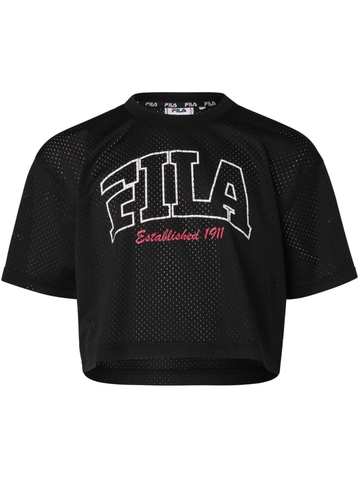 

Футболка Ludwigswinkel Loose Cropped Boxy Mesh Tee Fila, черный