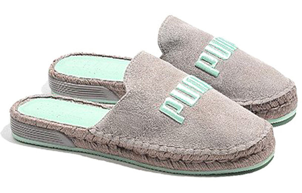 Тапочки fenty x espadrilles 'drizzle bay' Puma, серый — фото 3