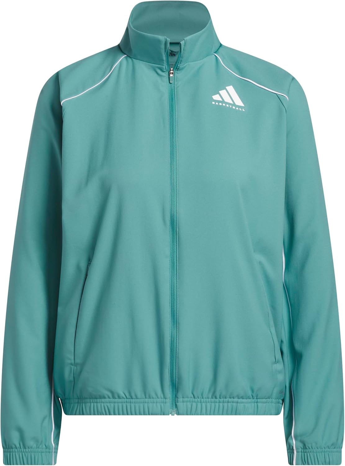 

adidas Женская баскетбольная куртка Crazylite Woven, Powder Teal/White