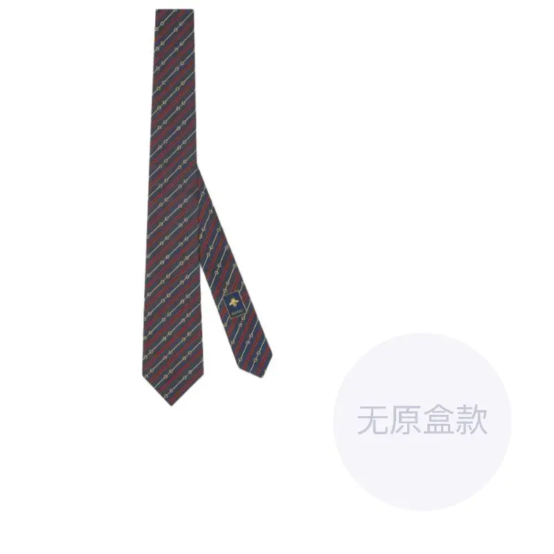 

GUCCI Шелковый галстук с жаккардовым узором Horsebit, Red