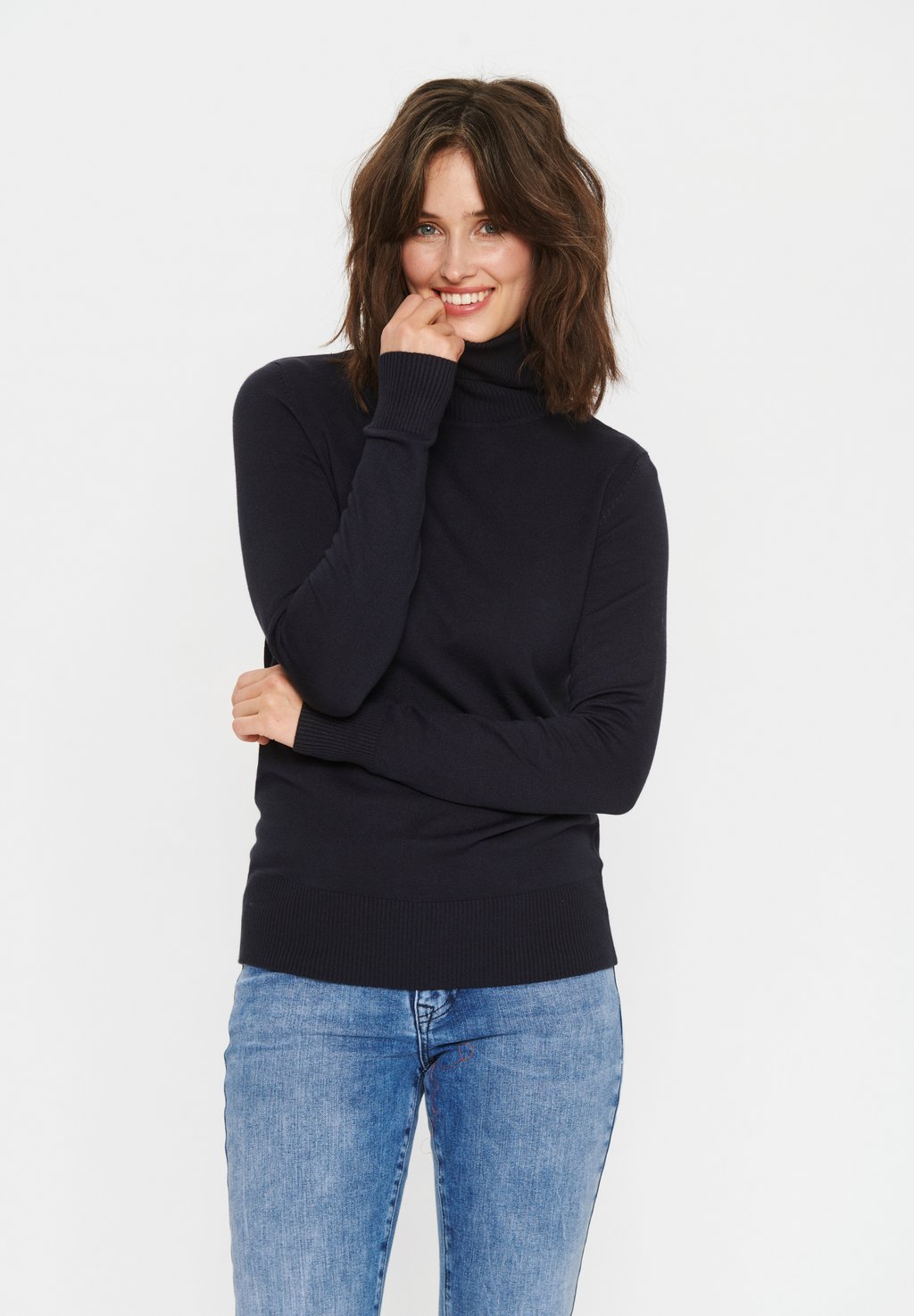 

Свитер Saint Tropez MILASZ ROLLNECK, цвет Night Sky, Черный, Свитер Saint Tropez MILASZ ROLLNECK, цвет Night Sky