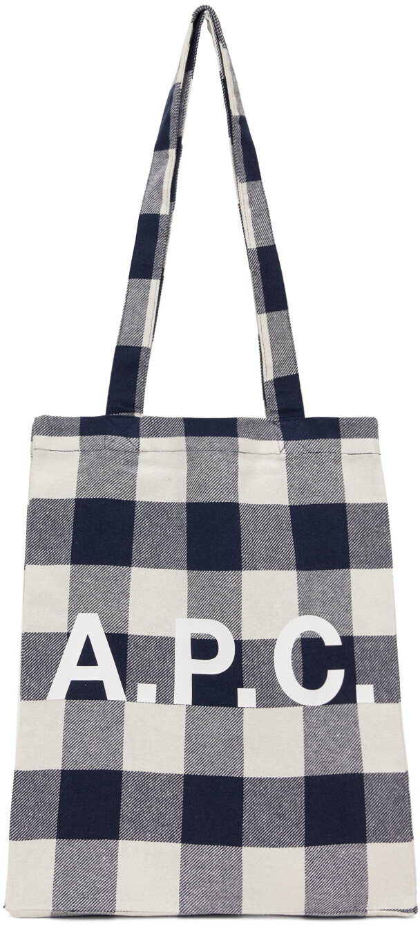 

Сумка-тоут Lou Tote от Off-White & Navy A.P.C., темно-синий