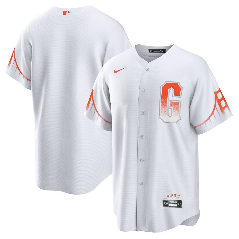 

Мужская белая футболка Nike San Francisco Giants City Connect Replica, цвет Gnt White
