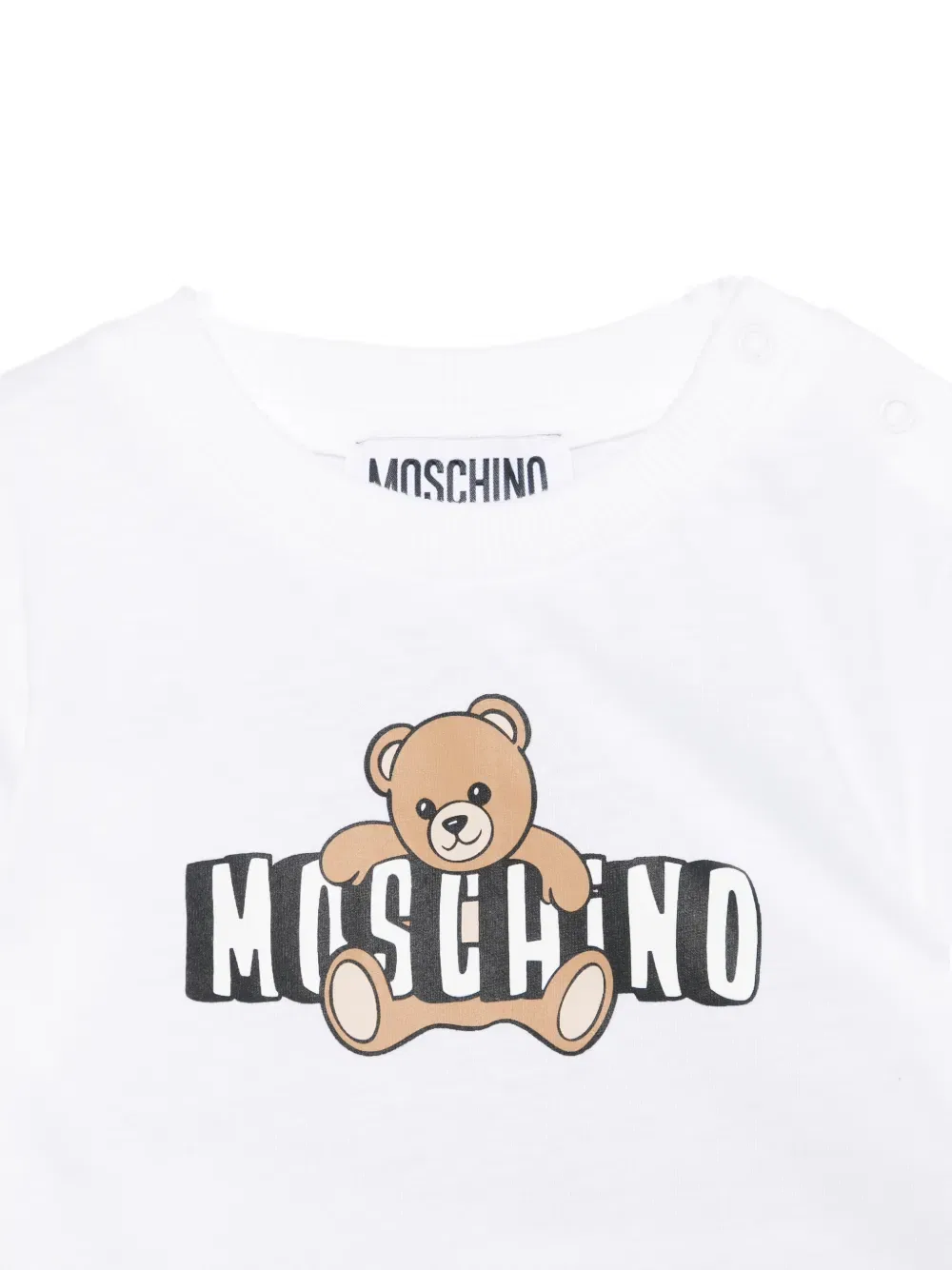Комплект детского комбинезона с медвежонком Moschino Kids, белый — фото 3