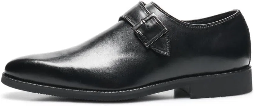 Лоферы кожаные мужские Vintage Square Toe, Black — фото 4