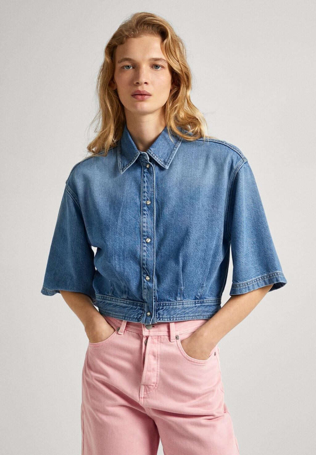 

Блузка-рубашка LEXIE PLEAT Pepe Jeans, цвет denim