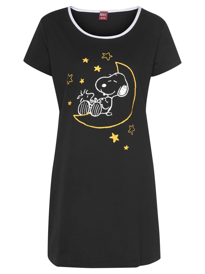 

Peanuts Ночная рубашка черно-красно-желто-белого цвета